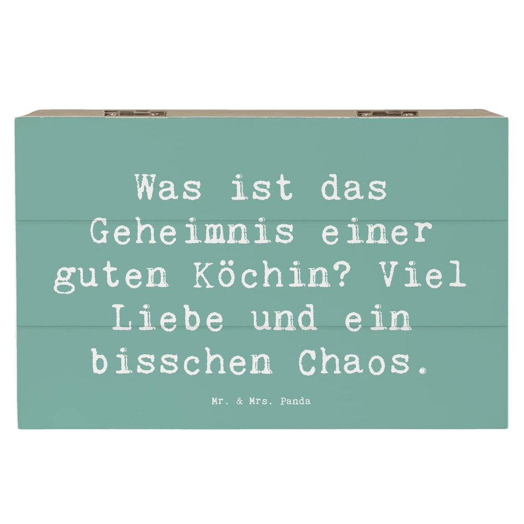 Holzkiste Spruch Was ist das Geheimnis einer guten Köchin? Viel Liebe und ein bisschen Chaos. Dekokiste, Erinnerungsbox, Aufbewahrungsbox, Schatulle, Geschenkdose, Geschenkbox, Holzkiste, Schatzkiste, XXL, Truhe, Kiste, Erinnerungskiste, Beruf, Ausbildung, Jubiläum, Abschied, Rente, Kollege, Kollegin, Geschenk, Schenken, Arbeitskollege, Mitarbeiter, Firma, Danke, Dankeschön
