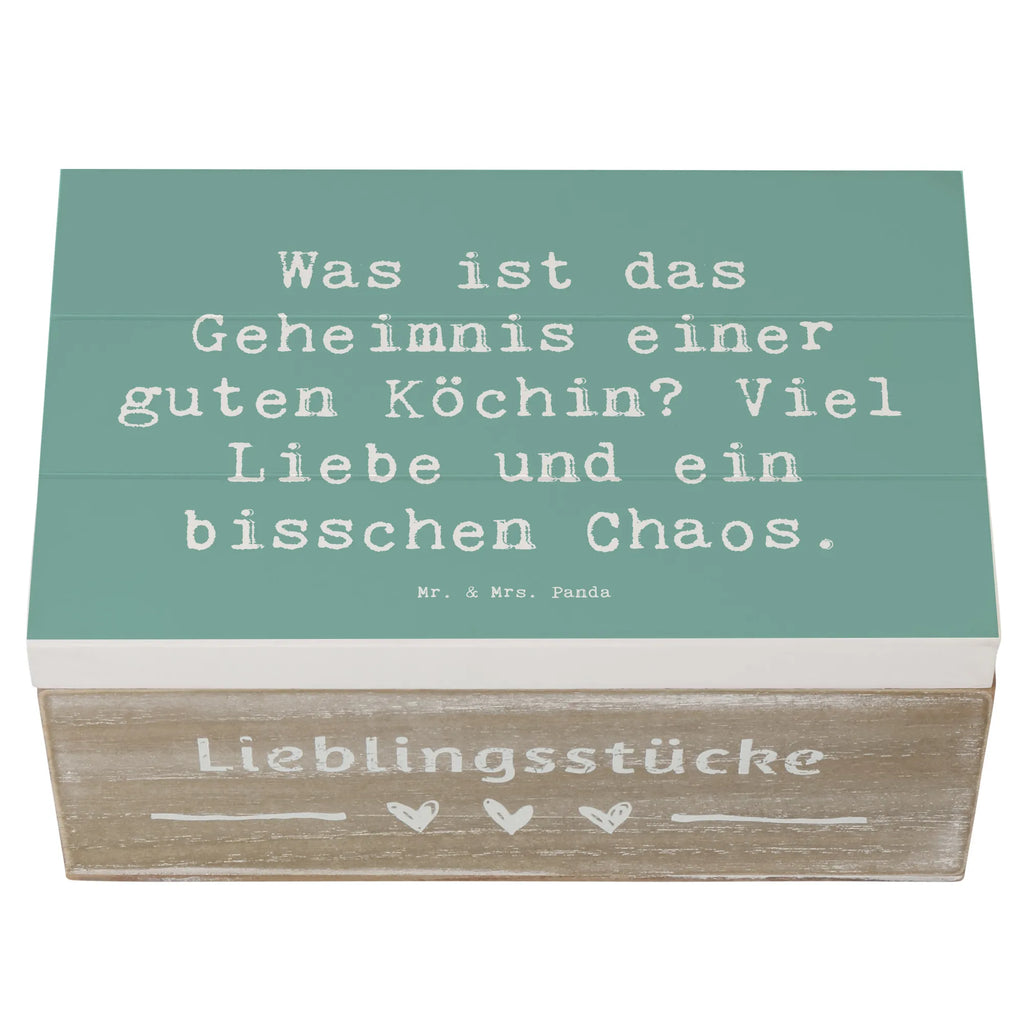 Holzkiste Spruch Was ist das Geheimnis einer guten Köchin? Viel Liebe und ein bisschen Chaos. Dekokiste, Erinnerungsbox, Aufbewahrungsbox, Schatulle, Geschenkdose, Geschenkbox, Holzkiste, Schatzkiste, XXL, Truhe, Kiste, Erinnerungskiste, Beruf, Ausbildung, Jubiläum, Abschied, Rente, Kollege, Kollegin, Geschenk, Schenken, Arbeitskollege, Mitarbeiter, Firma, Danke, Dankeschön