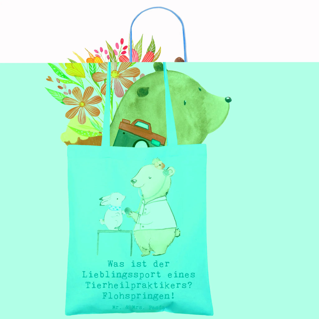 Tragetasche Was ist der Lieblingssport eines Tierheilpraktikers? Flohspringen! Strandtasche, Jutetasche, Beutel, Tasche, Stoffbeutel, Tragetasche, Jutebeutel, Badetasche, Umhängetasche, Schultertasche, Stofftasche, Einkaufstasche, Einkaufstüte, Laptoptasche, Beuteltasche, Shopper, Beruf, Ausbildung, Jubiläum, Abschied, Rente, Kollege, Kollegin, Geschenk, Schenken, Arbeitskollege, Mitarbeiter, Firma, Danke, Dankeschön