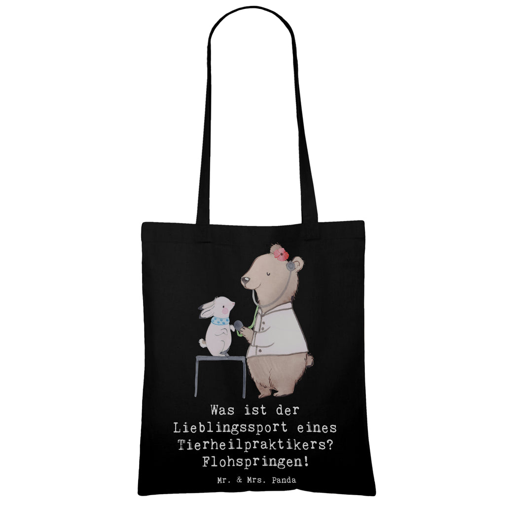 Tragetasche Was ist der Lieblingssport eines Tierheilpraktikers? Flohspringen! Strandtasche, Jutetasche, Beutel, Tasche, Stoffbeutel, Tragetasche, Jutebeutel, Badetasche, Umhängetasche, Schultertasche, Stofftasche, Einkaufstasche, Einkaufstüte, Laptoptasche, Beuteltasche, Shopper, Beruf, Ausbildung, Jubiläum, Abschied, Rente, Kollege, Kollegin, Geschenk, Schenken, Arbeitskollege, Mitarbeiter, Firma, Danke, Dankeschön