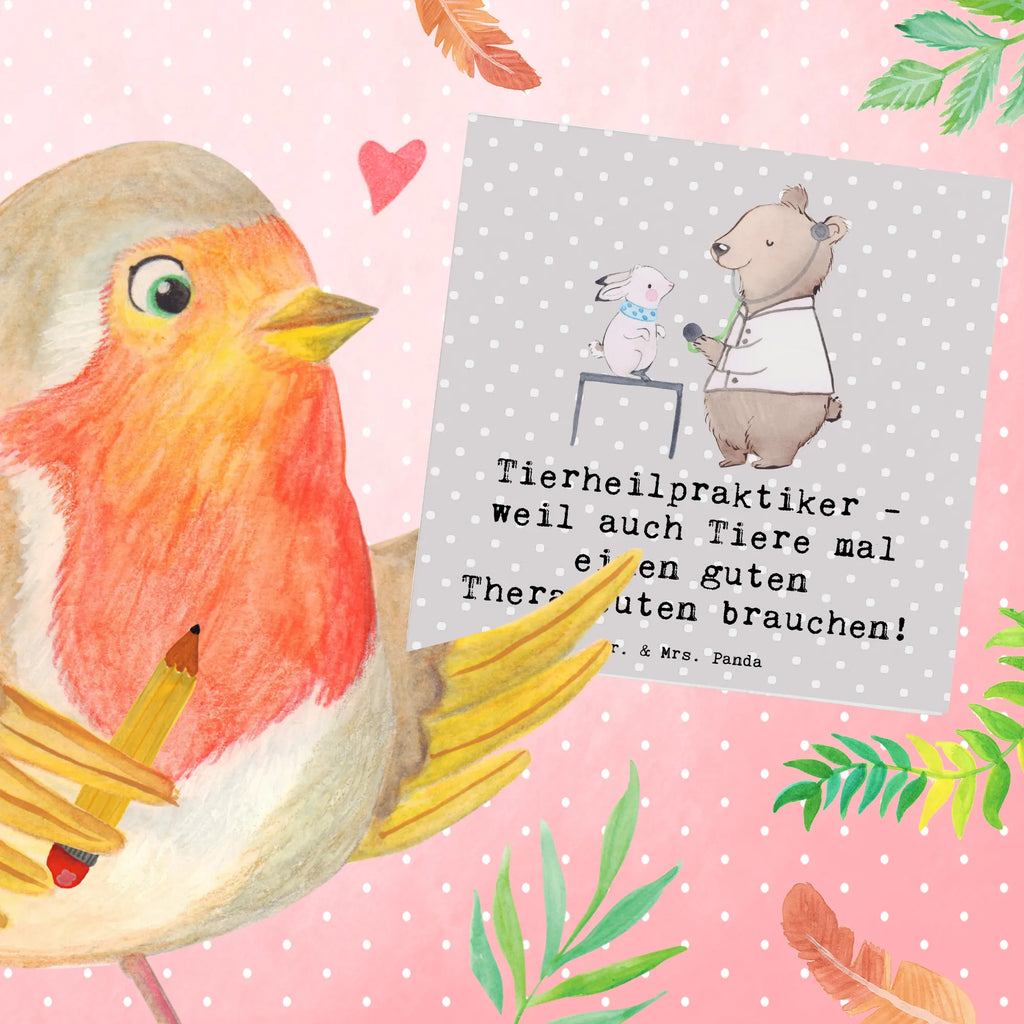 Deluxe Karte Tierheilpraktiker - weil auch Tiere mal einen guten Therapeuten brauchen! Glückwunschkarte, Einladungskarte, Karte, Hochwertige Klappkarte, Hochwertige Grußkarte, Geburtstagskarte, Klappkarte, Grußkarte, Hochzeitskarte, Beruf, Ausbildung, Jubiläum, Abschied, Rente, Kollege, Kollegin, Geschenk, Schenken, Arbeitskollege, Mitarbeiter, Firma, Danke, Dankeschön