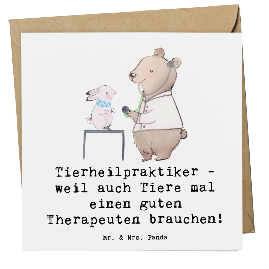 Deluxe Karte Tierheilpraktiker - weil auch Tiere mal einen guten Therapeuten brauchen! Glückwunschkarte, Einladungskarte, Karte, Hochwertige Klappkarte, Hochwertige Grußkarte, Geburtstagskarte, Klappkarte, Grußkarte, Hochzeitskarte, Beruf, Ausbildung, Jubiläum, Abschied, Rente, Kollege, Kollegin, Geschenk, Schenken, Arbeitskollege, Mitarbeiter, Firma, Danke, Dankeschön
