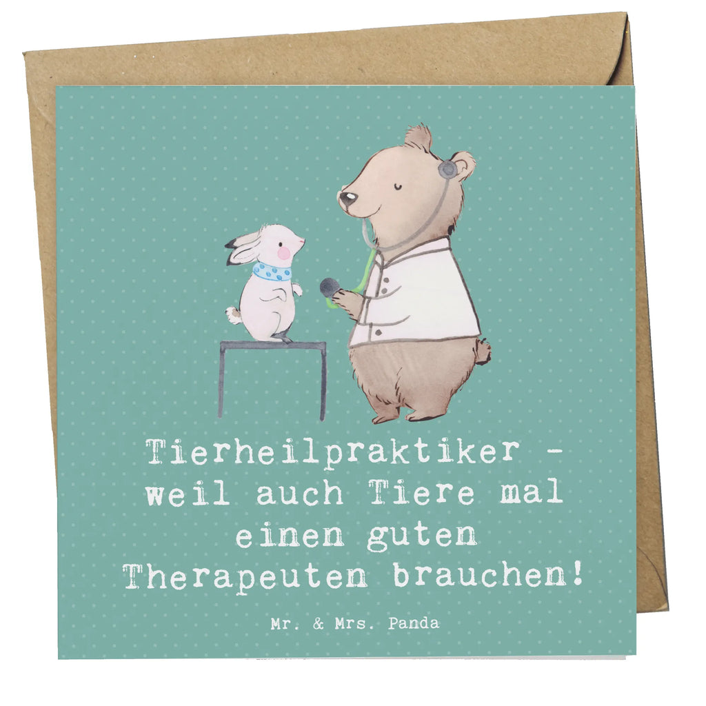 Deluxe Karte Tierheilpraktiker - weil auch Tiere mal einen guten Therapeuten brauchen! Glückwunschkarte, Einladungskarte, Karte, Hochwertige Klappkarte, Hochwertige Grußkarte, Geburtstagskarte, Klappkarte, Grußkarte, Hochzeitskarte, Beruf, Ausbildung, Jubiläum, Abschied, Rente, Kollege, Kollegin, Geschenk, Schenken, Arbeitskollege, Mitarbeiter, Firma, Danke, Dankeschön