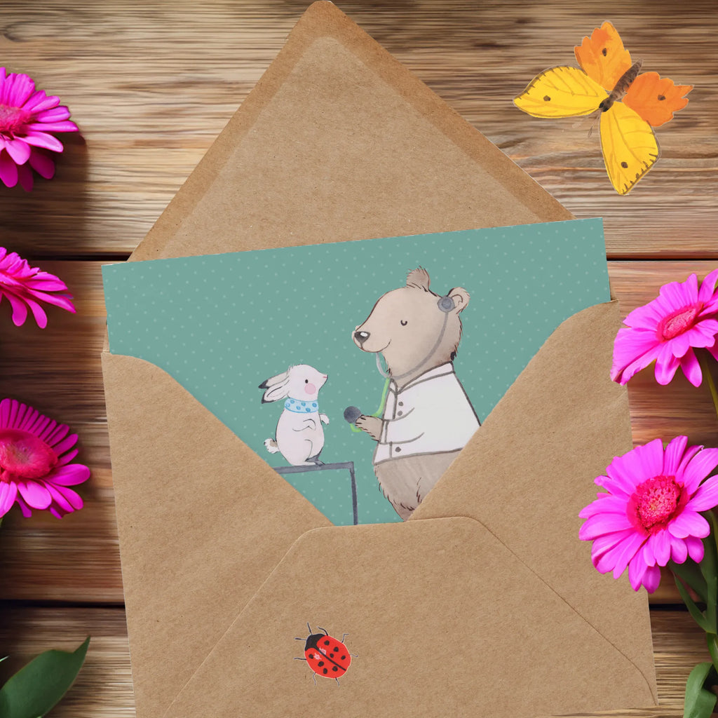 Deluxe Karte Tierheilpraktiker - weil auch Tiere mal einen guten Therapeuten brauchen! Glückwunschkarte, Einladungskarte, Karte, Hochwertige Klappkarte, Hochwertige Grußkarte, Geburtstagskarte, Klappkarte, Grußkarte, Hochzeitskarte, Beruf, Ausbildung, Jubiläum, Abschied, Rente, Kollege, Kollegin, Geschenk, Schenken, Arbeitskollege, Mitarbeiter, Firma, Danke, Dankeschön