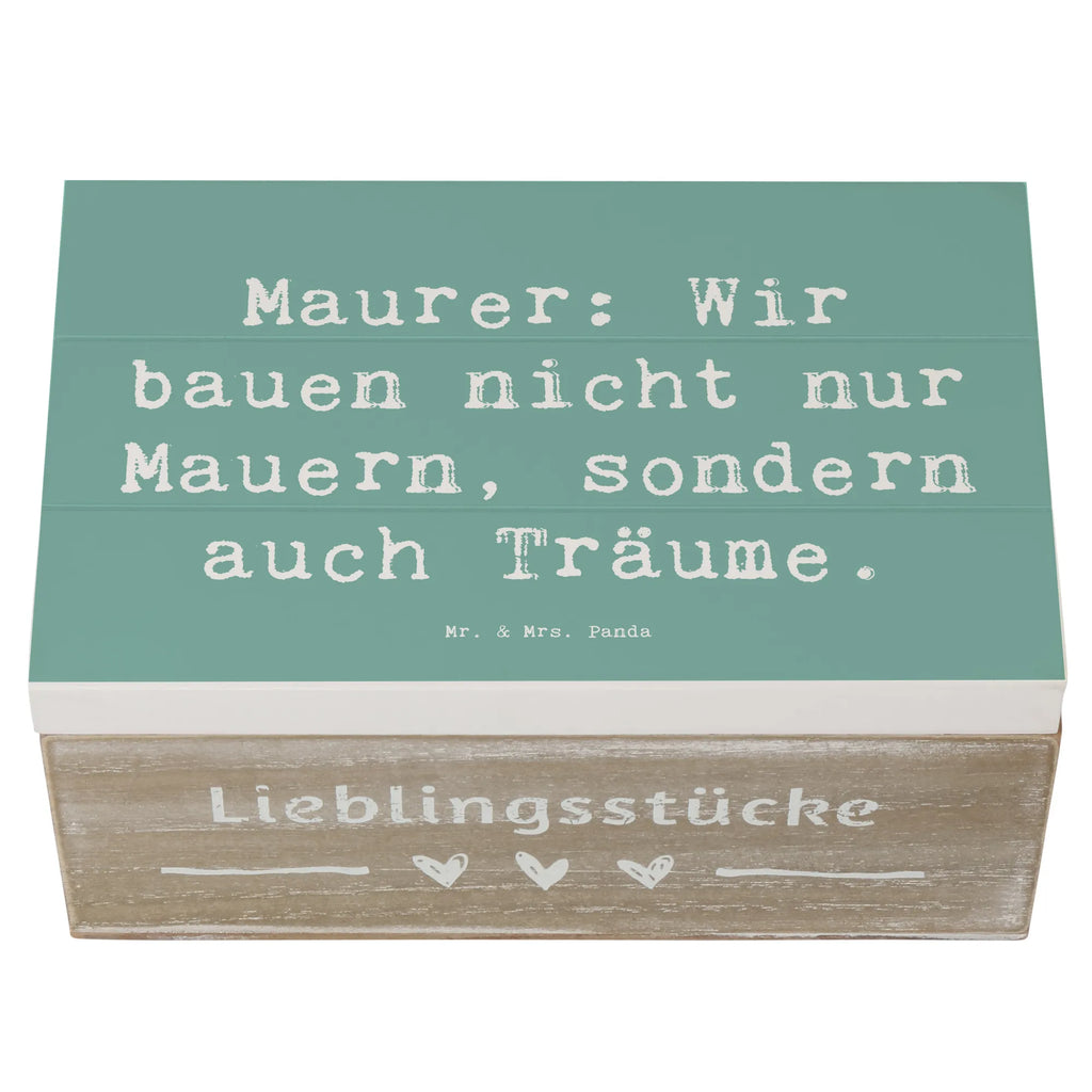 Holzkiste Spruch Maurer: Wir bauen nicht nur Mauern, sondern auch Träume. Erinnerungskiste, Geschenkbox, XXL, Geschenkdose, Holzkiste, Truhe, Schatzkiste, Erinnerungsbox, Kiste, Aufbewahrungsbox, Dekokiste, Schatulle, Beruf, Ausbildung, Jubiläum, Abschied, Rente, Kollege, Kollegin, Geschenk, Schenken, Arbeitskollege, Mitarbeiter, Firma, Danke, Dankeschön