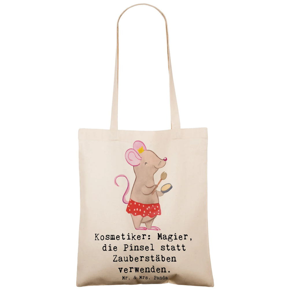 Tote bag Kosmetiker: Magier, die Pinsel statt Zauberstäben verwenden. Beutel, Shopper, Jutetasche, Einkaufstüte, Stofftasche, Einkaufstasche, Schultertasche, Beuteltasche, Umhängetasche, Strandtasche, Jutebeutel, Badetasche, Tragetasche, Stoffbeutel, Laptoptasche, Tasche, Beruf, Ausbildung, Jubiläum, Abschied, Rente, Kollege, Kollegin, Geschenk, Schenken, Arbeitskollege, Mitarbeiter, Firma, Danke, Dankeschön