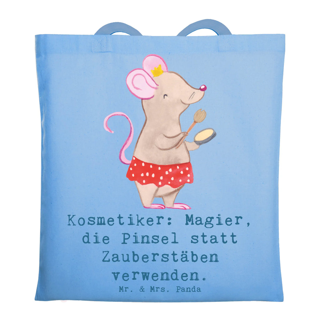 Tote bag Kosmetiker: Magier, die Pinsel statt Zauberstäben verwenden. Beutel, Shopper, Jutetasche, Einkaufstüte, Stofftasche, Einkaufstasche, Schultertasche, Beuteltasche, Umhängetasche, Strandtasche, Jutebeutel, Badetasche, Tragetasche, Stoffbeutel, Laptoptasche, Tasche, Beruf, Ausbildung, Jubiläum, Abschied, Rente, Kollege, Kollegin, Geschenk, Schenken, Arbeitskollege, Mitarbeiter, Firma, Danke, Dankeschön