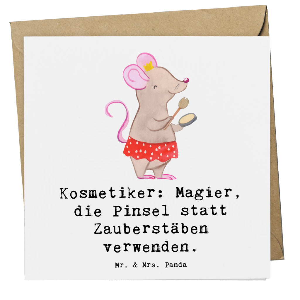Deluxe Karte Kosmetiker: Magier, die Pinsel statt Zauberstäben verwenden. Hochwertige Klappkarte, Karte, Hochwertige Grußkarte, Einladungskarte, Glückwunschkarte, Grußkarte, Hochzeitskarte, Geburtstagskarte, Klappkarte, Beruf, Ausbildung, Jubiläum, Abschied, Rente, Kollege, Kollegin, Geschenk, Schenken, Arbeitskollege, Mitarbeiter, Firma, Danke, Dankeschön