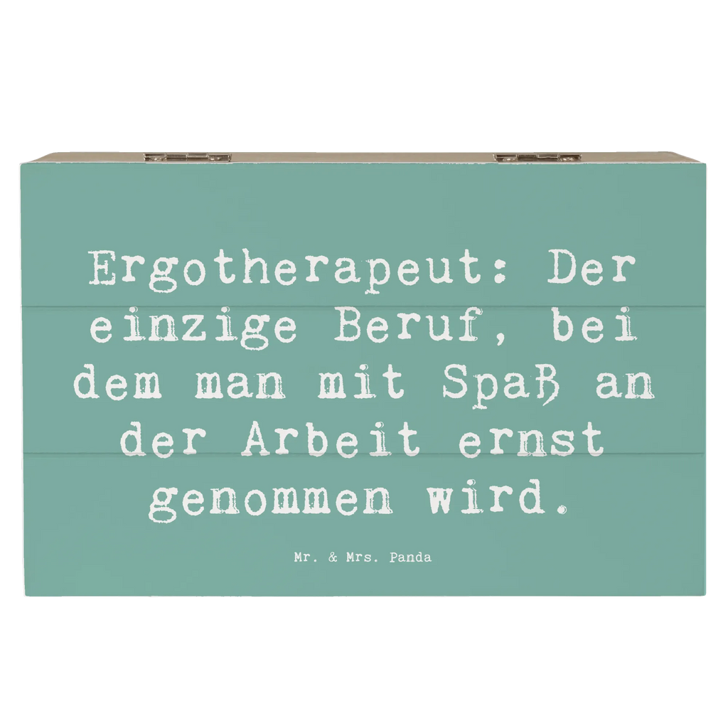 Holzkiste Spruch Ergotherapeut: Der einzige Beruf, bei dem man mit Spaß an der Arbeit ernst genommen wird. XXL, Holzkiste, Geschenkbox, Dekokiste, Erinnerungsbox, Geschenkdose, Schatulle, Kiste, Schatzkiste, Truhe, Erinnerungskiste, Aufbewahrungsbox, Beruf, Ausbildung, Jubiläum, Abschied, Rente, Kollege, Kollegin, Geschenk, Schenken, Arbeitskollege, Mitarbeiter, Firma, Danke, Dankeschön