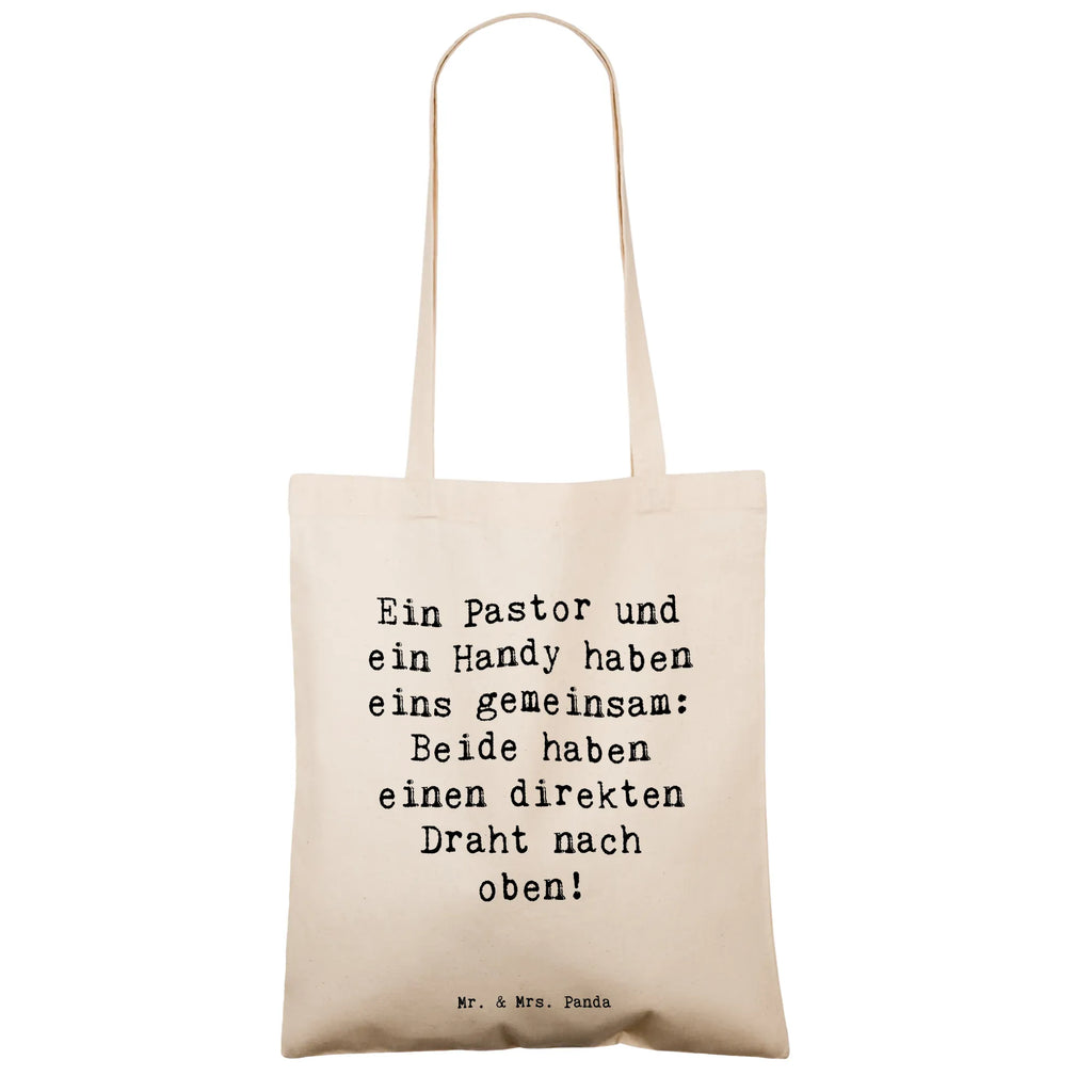Tragetasche Spruch Ein Pastor und ein Handy haben eins gemeinsam: Beide haben einen direkten Draht nach oben! Beuteltasche, Beutel, Einkaufstasche, Jutebeutel, Stoffbeutel, Tasche, Shopper, Umhängetasche, Strandtasche, Schultertasche, Stofftasche, Tragetasche, Badetasche, Jutetasche, Einkaufstüte, Laptoptasche, Beruf, Ausbildung, Jubiläum, Abschied, Rente, Kollege, Kollegin, Geschenk, Schenken, Arbeitskollege, Mitarbeiter, Firma, Danke, Dankeschön