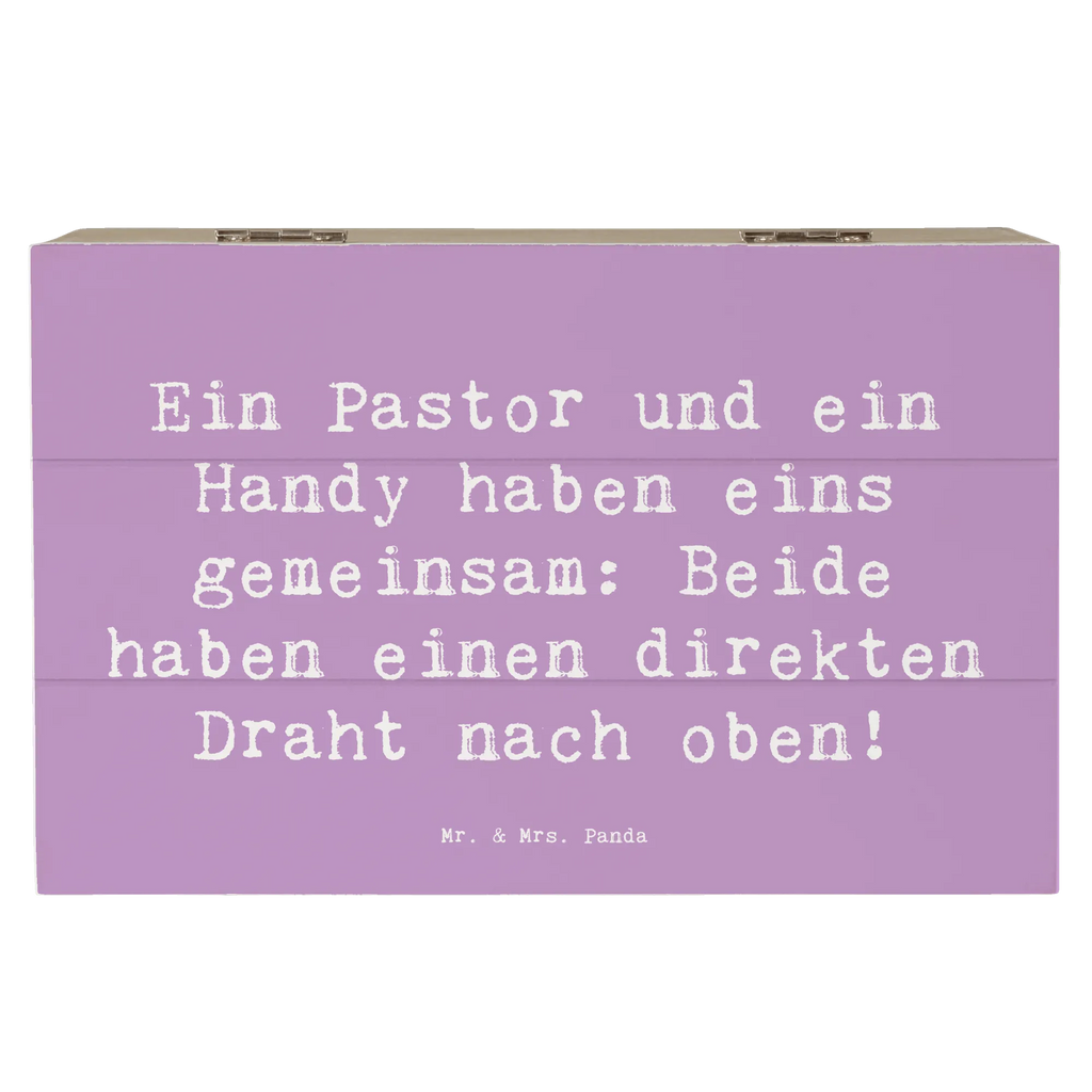 Holzkiste Spruch Ein Pastor und ein Handy haben eins gemeinsam: Beide haben einen direkten Draht nach oben! Erinnerungsbox, Aufbewahrungsbox, Geschenkbox, Dekokiste, Truhe, Schatzkiste, XXL, Holzkiste, Erinnerungskiste, Schatulle, Kiste, Geschenkdose, Beruf, Ausbildung, Jubiläum, Abschied, Rente, Kollege, Kollegin, Geschenk, Schenken, Arbeitskollege, Mitarbeiter, Firma, Danke, Dankeschön
