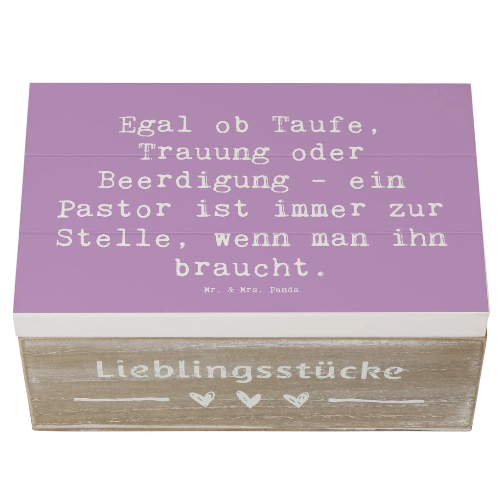 Holzkiste Spruch Egal ob Taufe, Trauung oder Beerdigung - ein Pastor ist immer zur Stelle, wenn man ihn braucht. Dekokiste, Schatzkiste, Erinnerungsbox, Schatulle, Geschenkdose, Truhe, XXL, Geschenkbox, Kiste, Erinnerungskiste, Holzkiste, Aufbewahrungsbox, Beruf, Ausbildung, Jubiläum, Abschied, Rente, Kollege, Kollegin, Geschenk, Schenken, Arbeitskollege, Mitarbeiter, Firma, Danke, Dankeschön