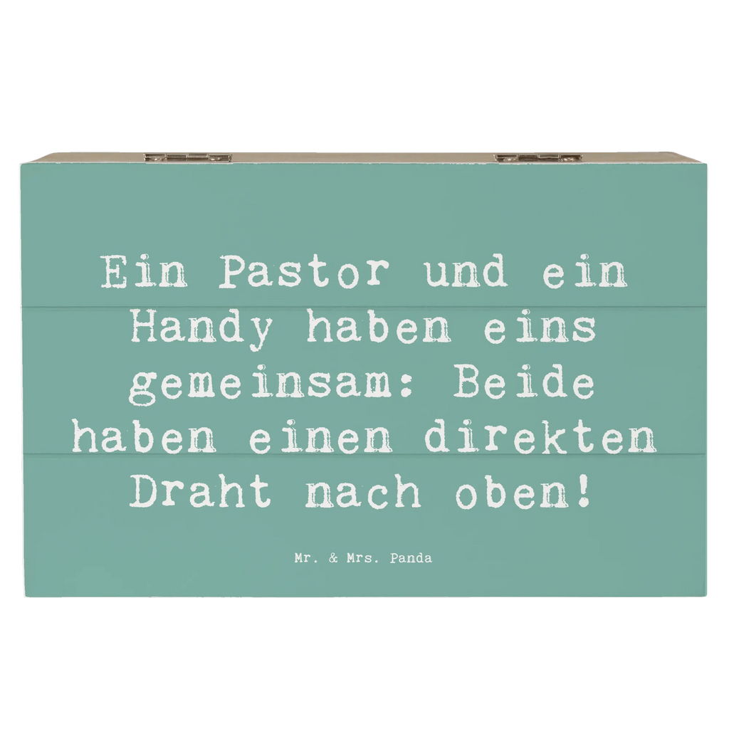 Holzkiste Spruch Ein Pastor und ein Handy haben eins gemeinsam: Beide haben einen direkten Draht nach oben! Erinnerungsbox, Aufbewahrungsbox, Geschenkbox, Dekokiste, Truhe, Schatzkiste, XXL, Holzkiste, Erinnerungskiste, Schatulle, Kiste, Geschenkdose, Beruf, Ausbildung, Jubiläum, Abschied, Rente, Kollege, Kollegin, Geschenk, Schenken, Arbeitskollege, Mitarbeiter, Firma, Danke, Dankeschön