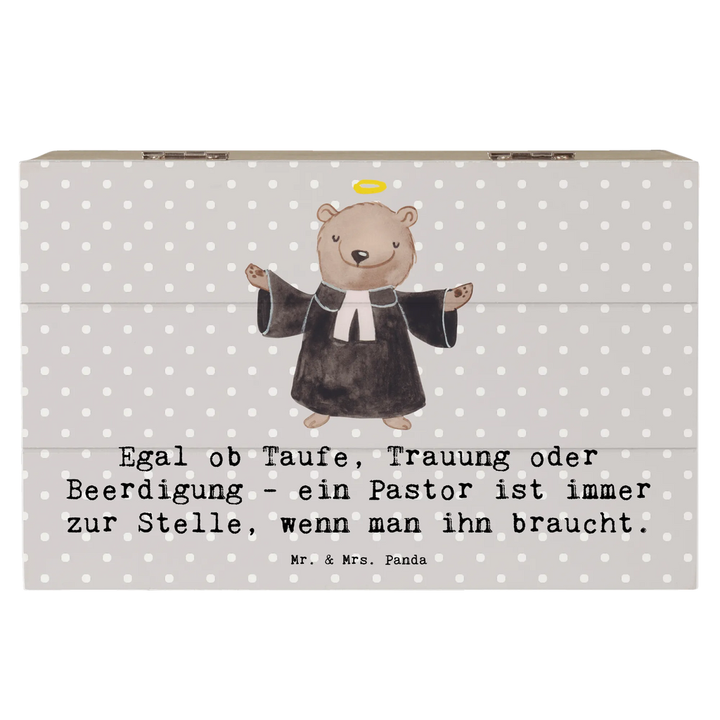Holzkiste Egal ob Taufe, Trauung oder Beerdigung - ein Pastor ist immer zur Stelle, wenn man ihn braucht. Kiste, Erinnerungskiste, Schatzkiste, Dekokiste, Geschenkdose, Aufbewahrungsbox, Holzkiste, XXL, Truhe, Geschenkbox, Schatulle, Erinnerungsbox, Beruf, Ausbildung, Jubiläum, Abschied, Rente, Kollege, Kollegin, Geschenk, Schenken, Arbeitskollege, Mitarbeiter, Firma, Danke, Dankeschön