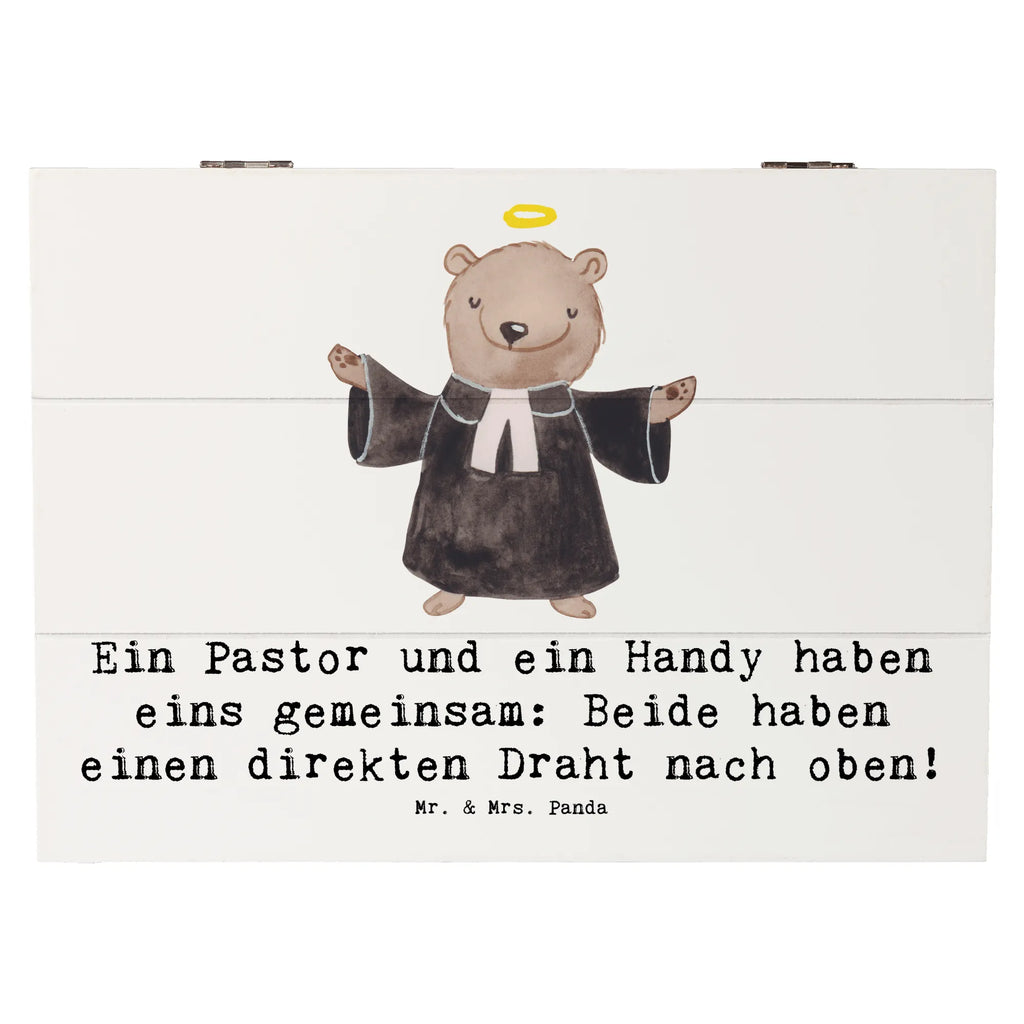 Holzkiste Ein Pastor und ein Handy haben eins gemeinsam: Beide haben einen direkten Draht nach oben! Schatulle, XXL, Geschenkdose, Schatzkiste, Truhe, Erinnerungsbox, Aufbewahrungsbox, Dekokiste, Geschenkbox, Erinnerungskiste, Kiste, Holzkiste, Beruf, Ausbildung, Jubiläum, Abschied, Rente, Kollege, Kollegin, Geschenk, Schenken, Arbeitskollege, Mitarbeiter, Firma, Danke, Dankeschön