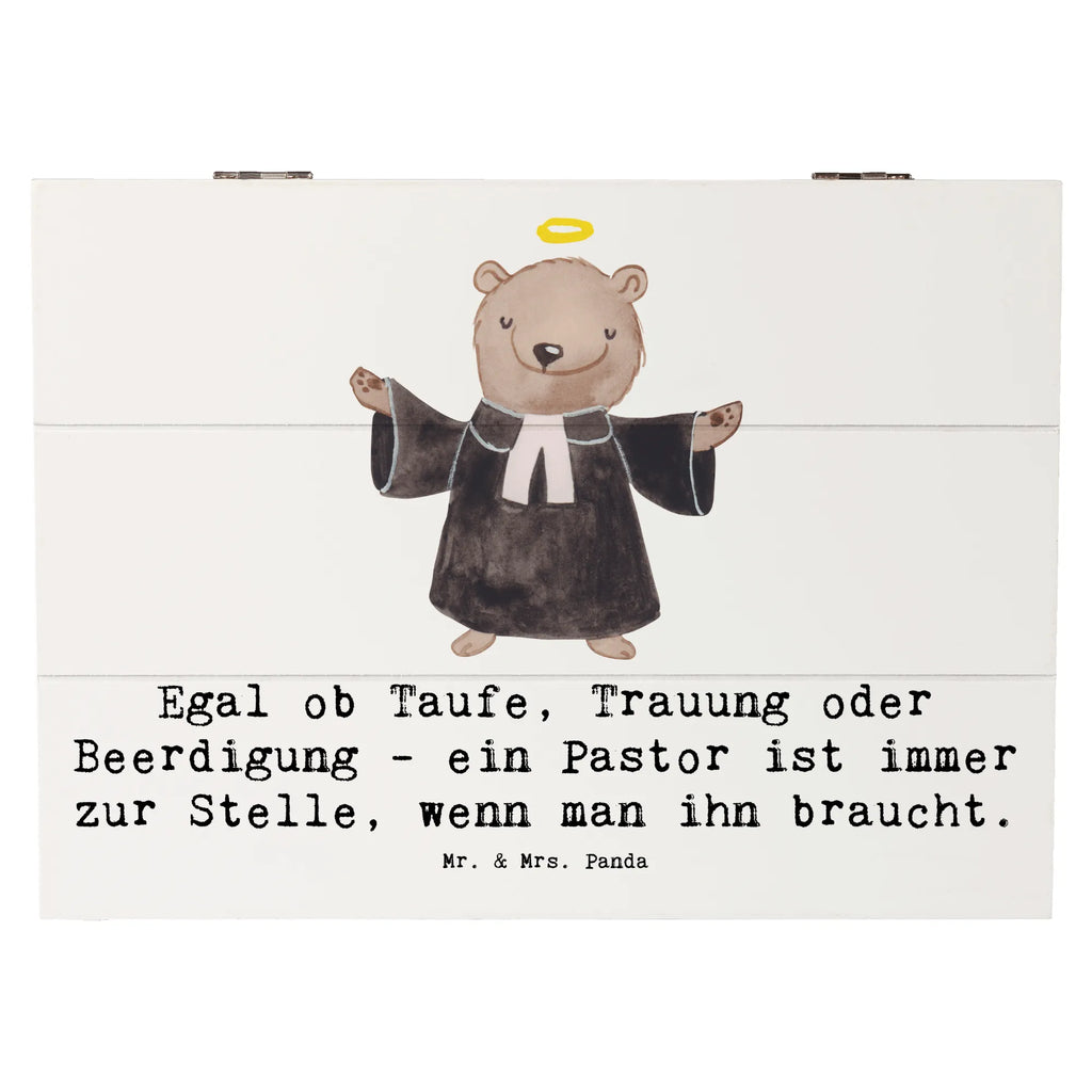 Holzkiste Egal ob Taufe, Trauung oder Beerdigung - ein Pastor ist immer zur Stelle, wenn man ihn braucht. Kiste, Erinnerungskiste, Schatzkiste, Dekokiste, Geschenkdose, Aufbewahrungsbox, Holzkiste, XXL, Truhe, Geschenkbox, Schatulle, Erinnerungsbox, Beruf, Ausbildung, Jubiläum, Abschied, Rente, Kollege, Kollegin, Geschenk, Schenken, Arbeitskollege, Mitarbeiter, Firma, Danke, Dankeschön