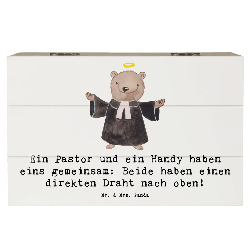 Holzkiste Ein Pastor und ein Handy haben eins gemeinsam: Beide haben einen direkten Draht nach oben! Schatulle, XXL, Geschenkdose, Schatzkiste, Truhe, Erinnerungsbox, Aufbewahrungsbox, Dekokiste, Geschenkbox, Erinnerungskiste, Kiste, Holzkiste, Beruf, Ausbildung, Jubiläum, Abschied, Rente, Kollege, Kollegin, Geschenk, Schenken, Arbeitskollege, Mitarbeiter, Firma, Danke, Dankeschön