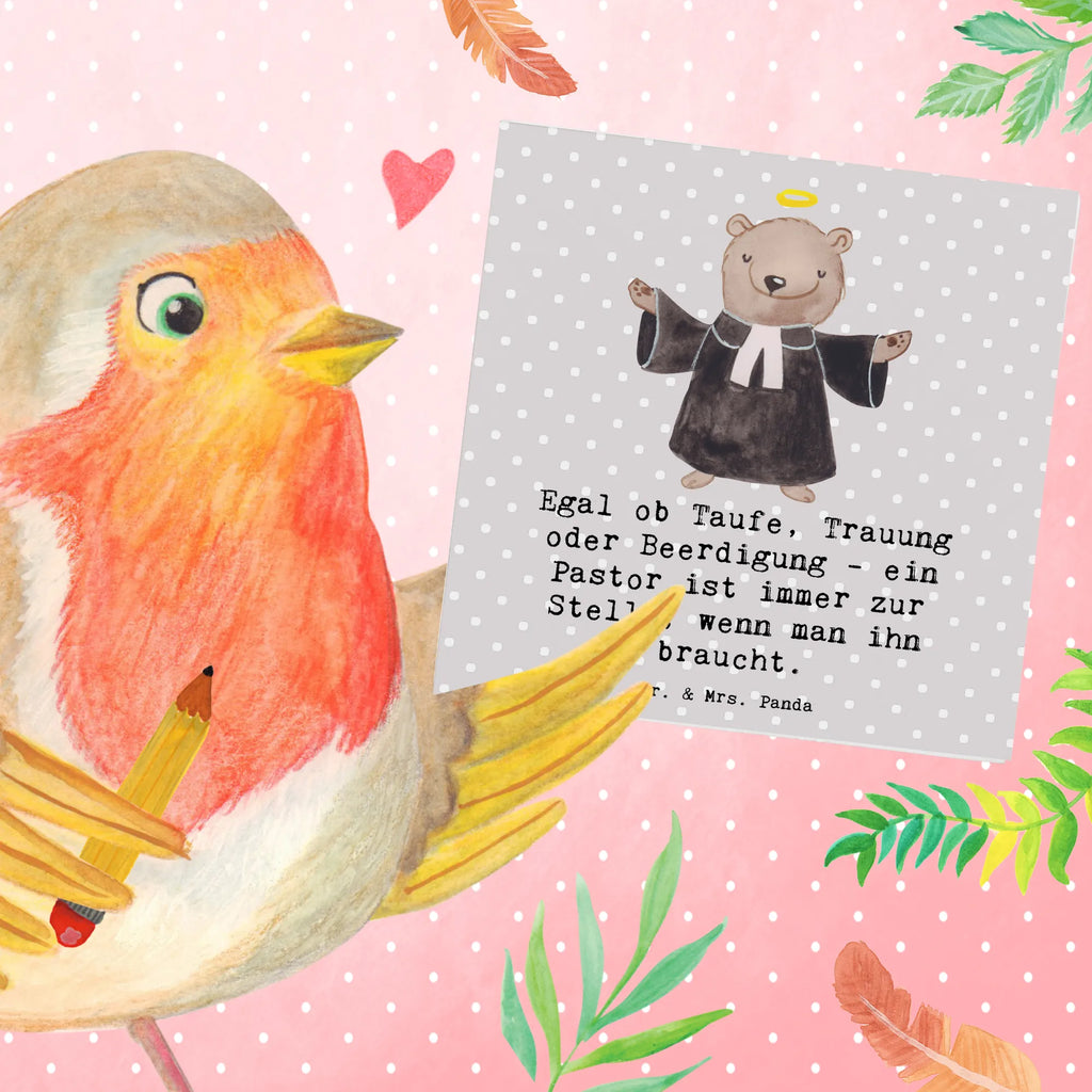 Deluxe Karte Egal ob Taufe, Trauung oder Beerdigung - ein Pastor ist immer zur Stelle, wenn man ihn braucht. Glückwunschkarte, Hochwertige Grußkarte, Karte, Geburtstagskarte, Grußkarte, Hochzeitskarte, Einladungskarte, Hochwertige Klappkarte, Klappkarte, Beruf, Ausbildung, Jubiläum, Abschied, Rente, Kollege, Kollegin, Geschenk, Schenken, Arbeitskollege, Mitarbeiter, Firma, Danke, Dankeschön