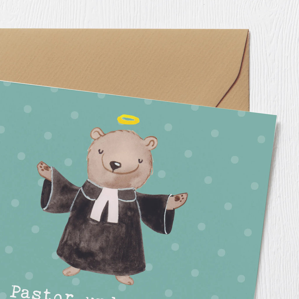 Deluxe Card Ein Pastor und ein Handy haben eins gemeinsam: Beide haben einen direkten Draht nach oben! Grußkarte, Karte, Einladungskarte, Klappkarte, Hochwertige Klappkarte, Glückwunschkarte, Hochzeitskarte, Hochwertige Grußkarte, Geburtstagskarte, Beruf, Ausbildung, Jubiläum, Abschied, Rente, Kollege, Kollegin, Geschenk, Schenken, Arbeitskollege, Mitarbeiter, Firma, Danke, Dankeschön