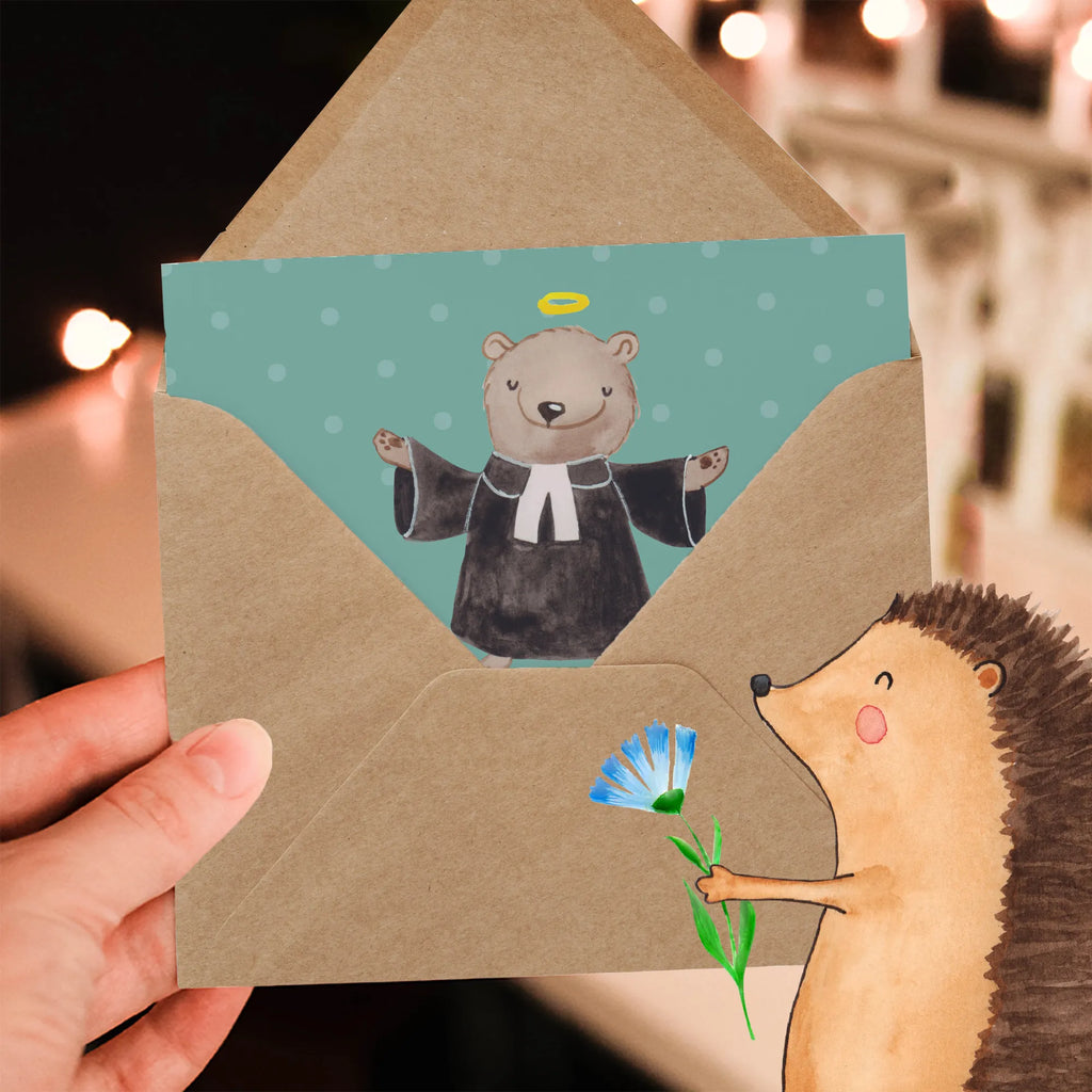 Deluxe Karte Egal ob Taufe, Trauung oder Beerdigung - ein Pastor ist immer zur Stelle, wenn man ihn braucht. Glückwunschkarte, Hochwertige Grußkarte, Karte, Geburtstagskarte, Grußkarte, Hochzeitskarte, Einladungskarte, Hochwertige Klappkarte, Klappkarte, Beruf, Ausbildung, Jubiläum, Abschied, Rente, Kollege, Kollegin, Geschenk, Schenken, Arbeitskollege, Mitarbeiter, Firma, Danke, Dankeschön