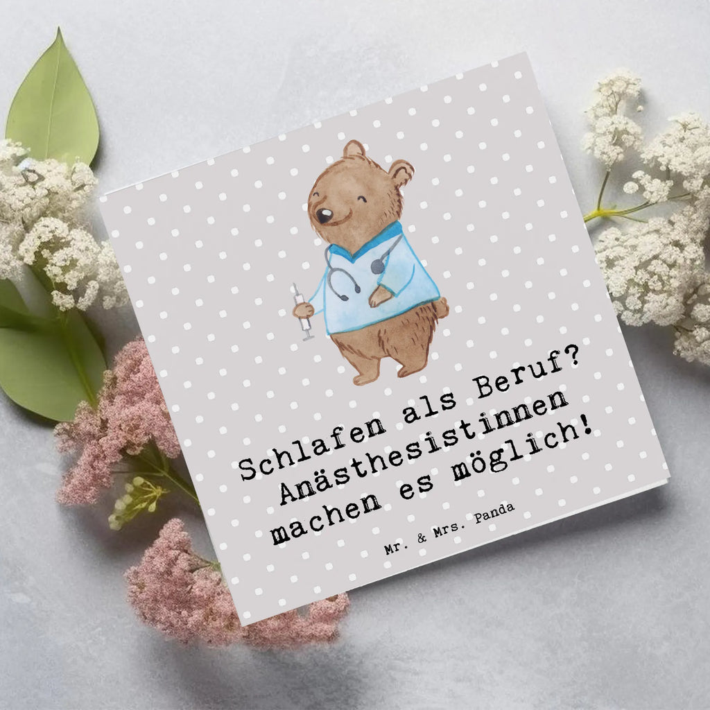Deluxe Karte Schlafen als Beruf? Anästhesistinnen machen es möglich! Karte, Geburtstagskarte, Klappkarte, Grußkarte, Hochwertige Grußkarte, Glückwunschkarte, Einladungskarte, Hochwertige Klappkarte, Hochzeitskarte, Beruf, Ausbildung, Jubiläum, Abschied, Rente, Kollege, Kollegin, Geschenk, Schenken, Arbeitskollege, Mitarbeiter, Firma, Danke, Dankeschön