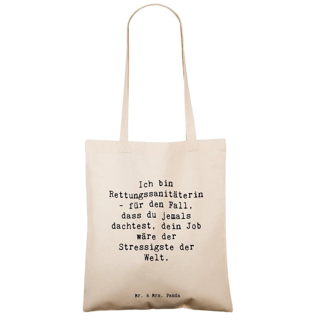 Tragetasche Spruch Ich bin Rettungssanitäterin - für den Fall, dass du jemals dachtest, dein Job wäre der Stressigste der Welt. Laptoptasche, Einkaufstasche, Beutel, Stoffbeutel, Shopper, Jutetasche, Strandtasche, Jutebeutel, Umhängetasche, Badetasche, Beuteltasche, Einkaufstüte, Stofftasche, Schultertasche, Tasche, Tragetasche, Beruf, Ausbildung, Jubiläum, Abschied, Rente, Kollege, Kollegin, Geschenk, Schenken, Arbeitskollege, Mitarbeiter, Firma, Danke, Dankeschön