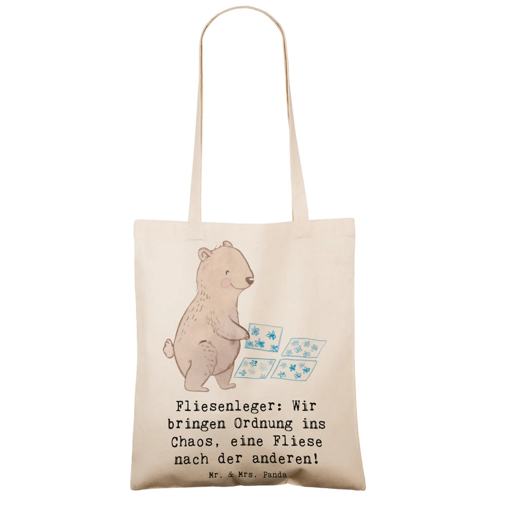 Tragetasche Fliesenleger: Wir bringen Ordnung ins Chaos, eine Fliese nach der anderen! Schultertasche, Umhängetasche, Einkaufstasche, Beutel, Badetasche, Stofftasche, Einkaufstüte, Tasche, Stoffbeutel, Strandtasche, Tragetasche, Shopper, Jutetasche, Laptoptasche, Beuteltasche, Jutebeutel, Beruf, Ausbildung, Jubiläum, Abschied, Rente, Kollege, Kollegin, Geschenk, Schenken, Arbeitskollege, Mitarbeiter, Firma, Danke, Dankeschön