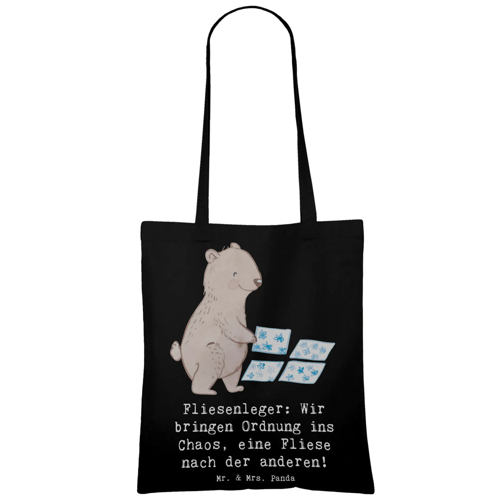 Tragetasche Fliesenleger: Wir bringen Ordnung ins Chaos, eine Fliese nach der anderen! Schultertasche, Umhängetasche, Einkaufstasche, Beutel, Badetasche, Stofftasche, Einkaufstüte, Tasche, Stoffbeutel, Strandtasche, Tragetasche, Shopper, Jutetasche, Laptoptasche, Beuteltasche, Jutebeutel, Beruf, Ausbildung, Jubiläum, Abschied, Rente, Kollege, Kollegin, Geschenk, Schenken, Arbeitskollege, Mitarbeiter, Firma, Danke, Dankeschön