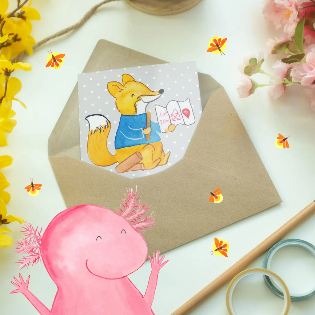 Greetings card Ich bin Architekt - ich baue Luftschlösser mit Fundament! Glückwunschkarte, Einladungskarte, Hochzeitskarte, Karte, Ansichtskarten, Geburtstagskarte, Grußkarte, Klappkarte, Beruf, Ausbildung, Jubiläum, Abschied, Rente, Kollege, Kollegin, Geschenk, Schenken, Arbeitskollege, Mitarbeiter, Firma, Danke, Dankeschön