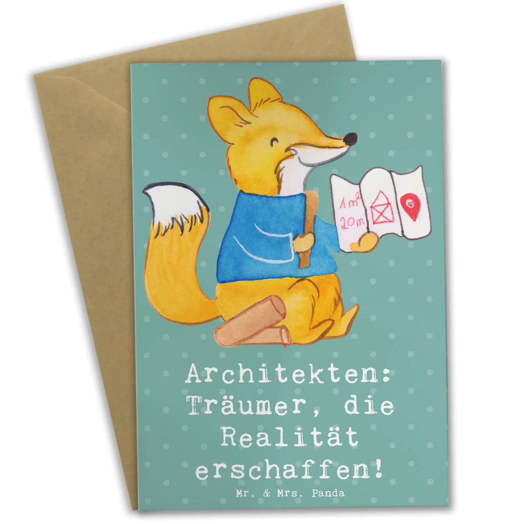 Greetings card Architekten: Träumer, die Realität erschaffen! Karte, Klappkarte, Geburtstagskarte, Ansichtskarten, Hochzeitskarte, Einladungskarte, Glückwunschkarte, Grußkarte, Beruf, Ausbildung, Jubiläum, Abschied, Rente, Kollege, Kollegin, Geschenk, Schenken, Arbeitskollege, Mitarbeiter, Firma, Danke, Dankeschön