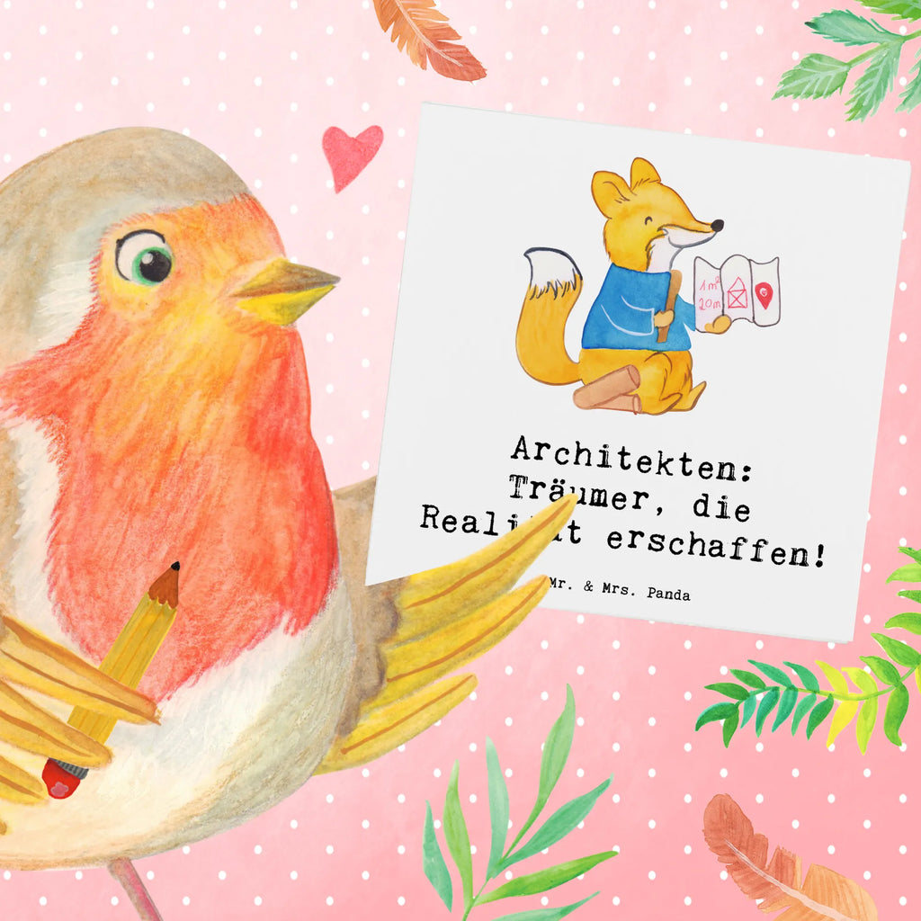 Deluxe Karte Architekten: Träumer, die Realität erschaffen! Karte, Hochwertige Klappkarte, Grußkarte, Geburtstagskarte, Klappkarte, Hochwertige Grußkarte, Hochzeitskarte, Einladungskarte, Glückwunschkarte, Beruf, Ausbildung, Jubiläum, Abschied, Rente, Kollege, Kollegin, Geschenk, Schenken, Arbeitskollege, Mitarbeiter, Firma, Danke, Dankeschön