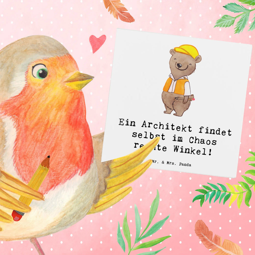 Deluxe Karte Ein Architekt findet selbst im Chaos rechte Winkel! Grußkarte, Glückwunschkarte, Einladungskarte, Hochwertige Klappkarte, Karte, Geburtstagskarte, Hochwertige Grußkarte, Klappkarte, Hochzeitskarte, Beruf, Ausbildung, Jubiläum, Abschied, Rente, Kollege, Kollegin, Geschenk, Schenken, Arbeitskollege, Mitarbeiter, Firma, Danke, Dankeschön