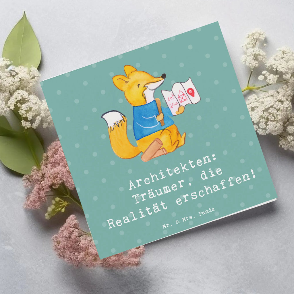 Deluxe Karte Architekten: Träumer, die Realität erschaffen! Karte, Hochwertige Klappkarte, Grußkarte, Geburtstagskarte, Klappkarte, Hochwertige Grußkarte, Hochzeitskarte, Einladungskarte, Glückwunschkarte, Beruf, Ausbildung, Jubiläum, Abschied, Rente, Kollege, Kollegin, Geschenk, Schenken, Arbeitskollege, Mitarbeiter, Firma, Danke, Dankeschön