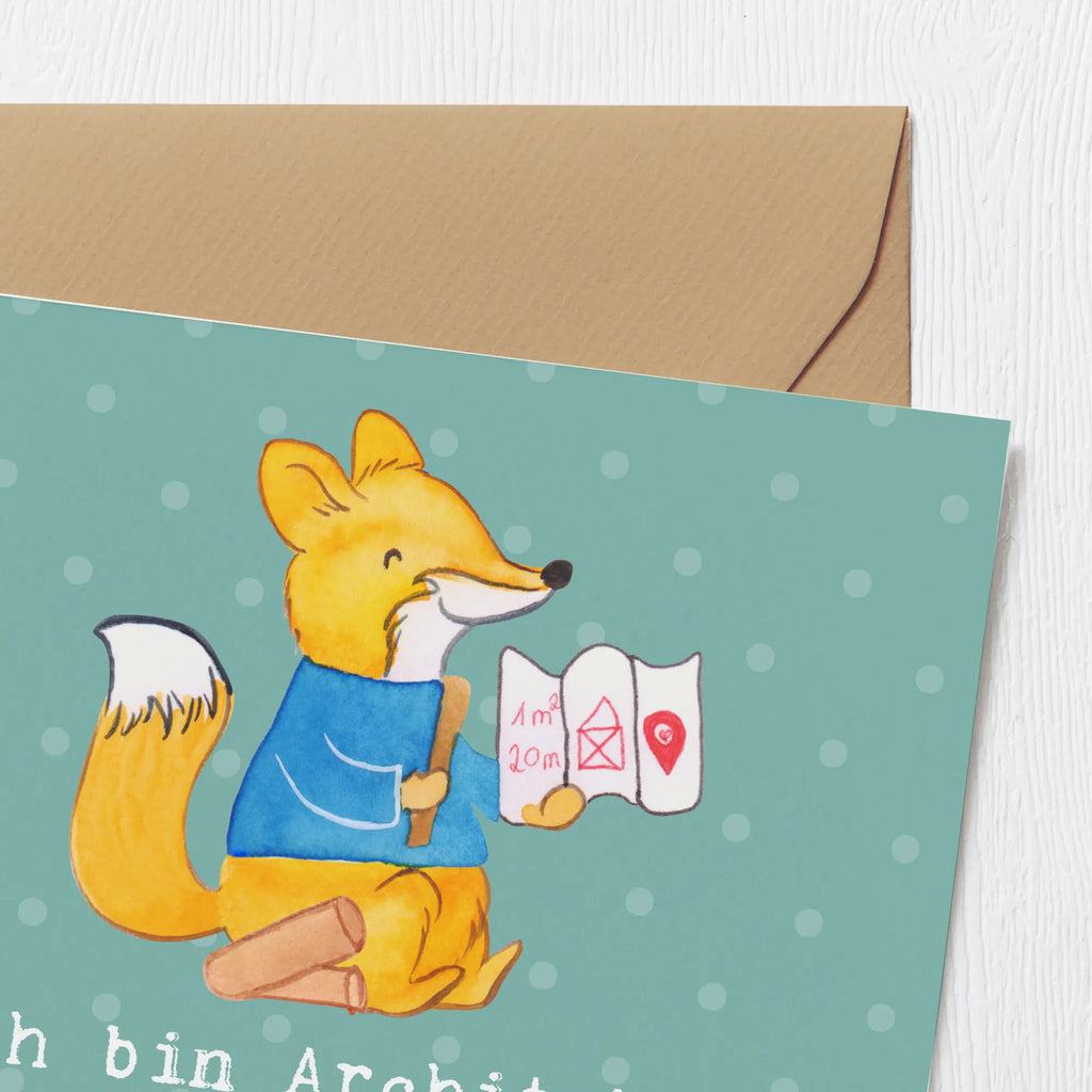 Deluxe Card Ich bin Architekt - ich baue Luftschlösser mit Fundament! Geburtstagskarte, Hochzeitskarte, Grußkarte, Einladungskarte, Hochwertige Klappkarte, Hochwertige Grußkarte, Karte, Klappkarte, Glückwunschkarte, Beruf, Ausbildung, Jubiläum, Abschied, Rente, Kollege, Kollegin, Geschenk, Schenken, Arbeitskollege, Mitarbeiter, Firma, Danke, Dankeschön