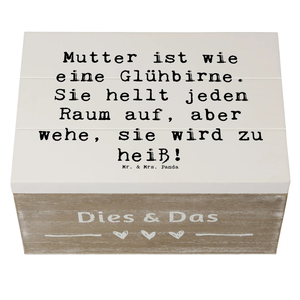 Holzkiste Spruch Mutter Glühbirne Geschenkdose, Erinnerungsbox, Erinnerungskiste, XXL, Kiste, Holzkiste, Schatulle, Dekokiste, Schatzkiste, Aufbewahrungsbox, Truhe, Geschenkbox, Familie, Vatertag, Muttertag, Bruder, Schwester, Mama, Papa, Oma, Opa