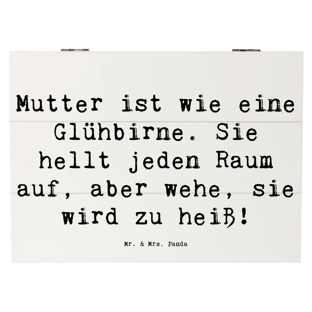 Holzkiste Spruch Mutter Glühbirne Geschenkdose, Erinnerungsbox, Erinnerungskiste, XXL, Kiste, Holzkiste, Schatulle, Dekokiste, Schatzkiste, Aufbewahrungsbox, Truhe, Geschenkbox, Familie, Vatertag, Muttertag, Bruder, Schwester, Mama, Papa, Oma, Opa