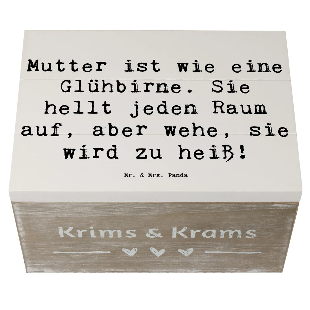 Holzkiste Spruch Mutter Glühbirne Geschenkdose, Erinnerungsbox, Erinnerungskiste, XXL, Kiste, Holzkiste, Schatulle, Dekokiste, Schatzkiste, Aufbewahrungsbox, Truhe, Geschenkbox, Familie, Vatertag, Muttertag, Bruder, Schwester, Mama, Papa, Oma, Opa