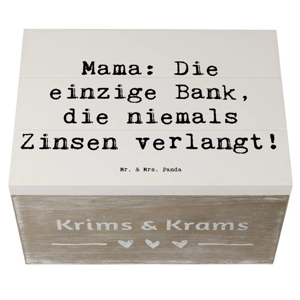Holzkiste Spruch Mutter Bank XXL, Schatzkiste, Holzkiste, Kiste, Geschenkdose, Erinnerungskiste, Dekokiste, Aufbewahrungsbox, Truhe, Geschenkbox, Erinnerungsbox, Schatulle, Familie, Vatertag, Muttertag, Bruder, Schwester, Mama, Papa, Oma, Opa