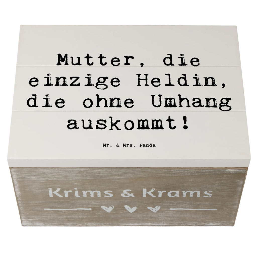 Holzkiste Spruch Heldin Mutter Erinnerungsbox, Holzkiste, Geschenkbox, Schatulle, Kiste, Dekokiste, Erinnerungskiste, Schatzkiste, XXL, Truhe, Aufbewahrungsbox, Geschenkdose, Familie, Vatertag, Muttertag, Bruder, Schwester, Mama, Papa, Oma, Opa