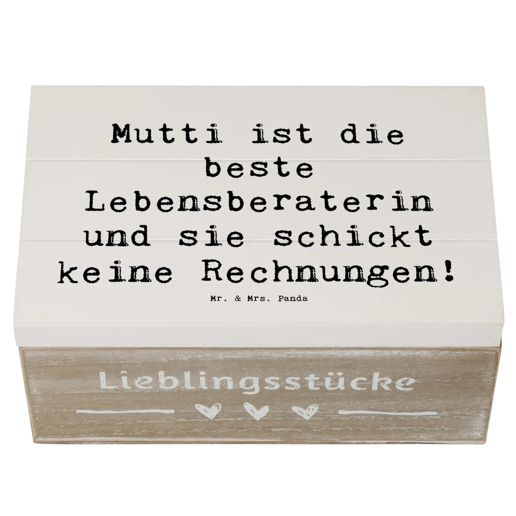 Holzkiste Spruch Mama Ratschläge XXL, Erinnerungskiste, Schatzkiste, Truhe, Aufbewahrungsbox, Dekokiste, Erinnerungsbox, Geschenkbox, Schatulle, Kiste, Geschenkdose, Holzkiste, Familie, Vatertag, Muttertag, Bruder, Schwester, Mama, Papa, Oma, Opa