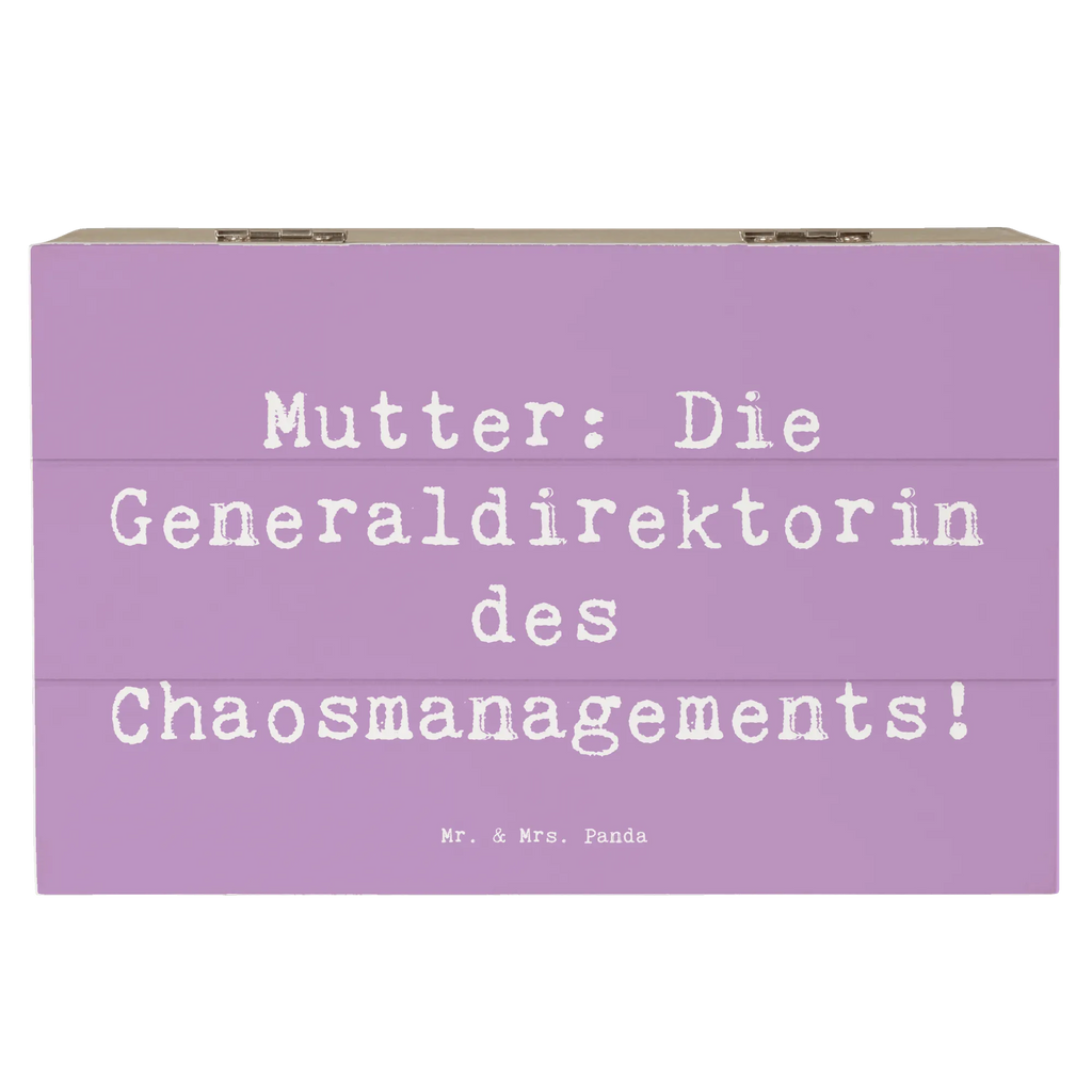 Holzkiste Spruch Mutter Chaosmanagerin Aufbewahrungsbox, Kiste, Truhe, Dekokiste, Schatulle, Erinnerungsbox, Geschenkbox, Geschenkdose, Erinnerungskiste, Holzkiste, Schatzkiste, XXL, Familie, Vatertag, Muttertag, Bruder, Schwester, Mama, Papa, Oma, Opa