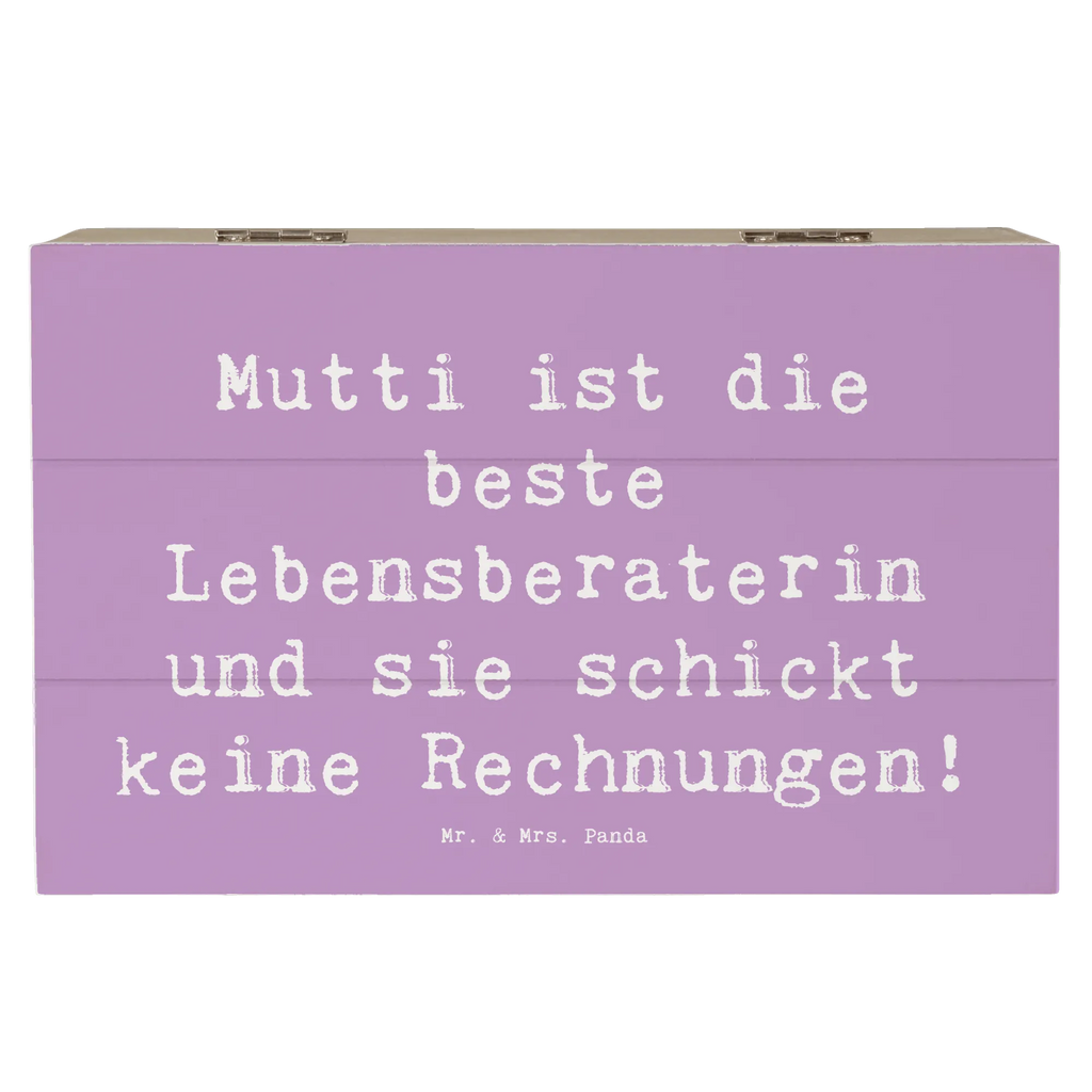 Holzkiste Spruch Mama Ratschläge XXL, Erinnerungskiste, Schatzkiste, Truhe, Aufbewahrungsbox, Dekokiste, Erinnerungsbox, Geschenkbox, Schatulle, Kiste, Geschenkdose, Holzkiste, Familie, Vatertag, Muttertag, Bruder, Schwester, Mama, Papa, Oma, Opa