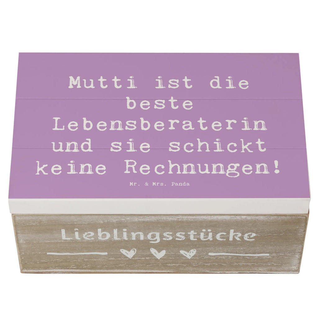 Holzkiste Spruch Mama Ratschläge XXL, Erinnerungskiste, Schatzkiste, Truhe, Aufbewahrungsbox, Dekokiste, Erinnerungsbox, Geschenkbox, Schatulle, Kiste, Geschenkdose, Holzkiste, Familie, Vatertag, Muttertag, Bruder, Schwester, Mama, Papa, Oma, Opa