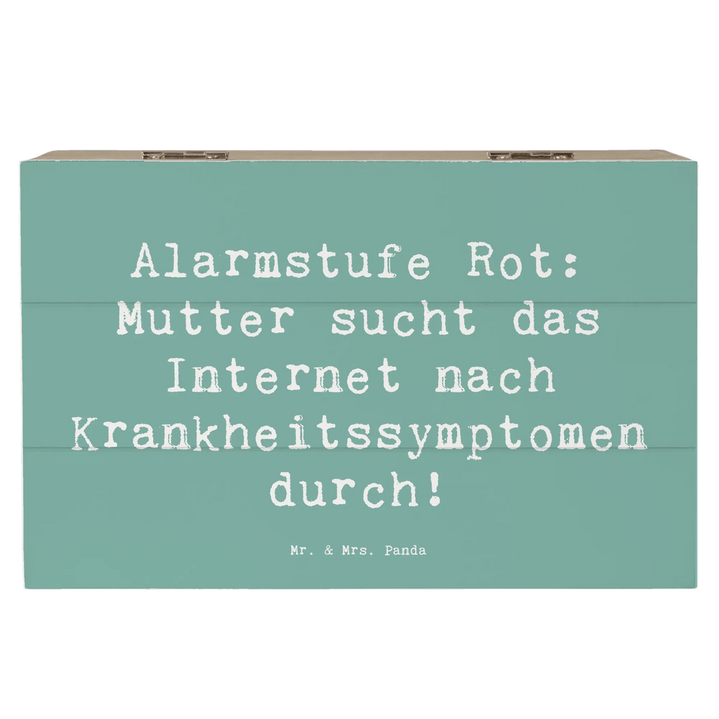 Wooden chest Saying Alarmstufe Rot: Mutter sucht das Internet nach Krankheitssymptomen durch! Erinnerungskiste, Erinnerungsbox, Kiste, Truhe, Aufbewahrungsbox, Geschenkbox, Holzkiste, Geschenkdose, Schatzkiste, Schatulle, Dekokiste, XXL, Familie, Vatertag, Muttertag, Bruder, Schwester, Mama, Papa, Oma, Opa