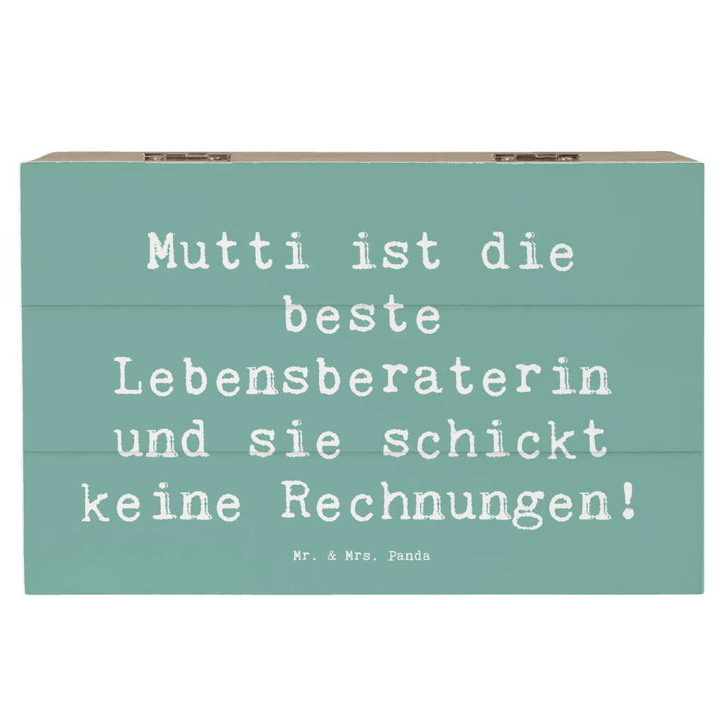 Holzkiste Spruch Mama Ratschläge XXL, Erinnerungskiste, Schatzkiste, Truhe, Aufbewahrungsbox, Dekokiste, Erinnerungsbox, Geschenkbox, Schatulle, Kiste, Geschenkdose, Holzkiste, Familie, Vatertag, Muttertag, Bruder, Schwester, Mama, Papa, Oma, Opa