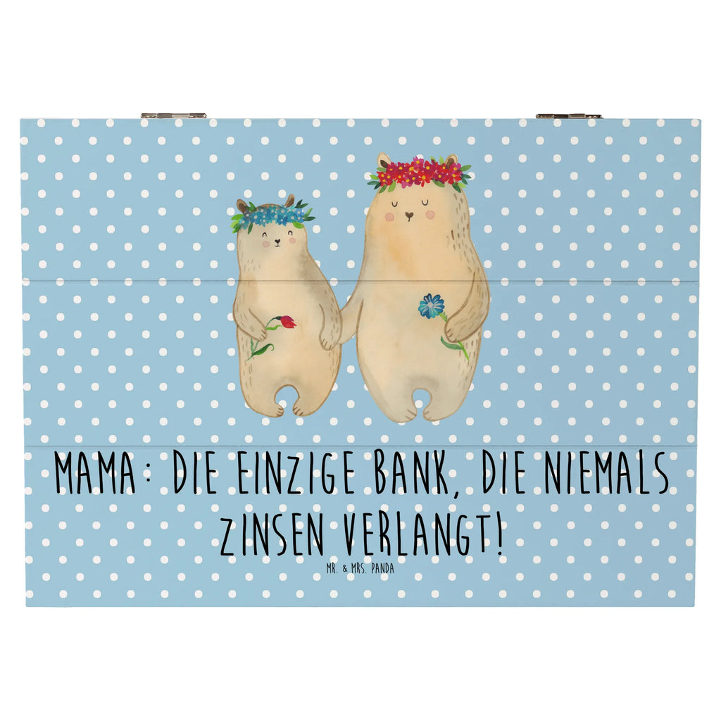 Holzkiste Mutter Bank XXL, Aufbewahrungsbox, Dekokiste, Erinnerungskiste, Geschenkdose, Schatzkiste, Kiste, Erinnerungsbox, Truhe, Holzkiste, Geschenkbox, Schatulle, Familie, Vatertag, Muttertag, Bruder, Schwester, Mama, Papa, Oma, Opa