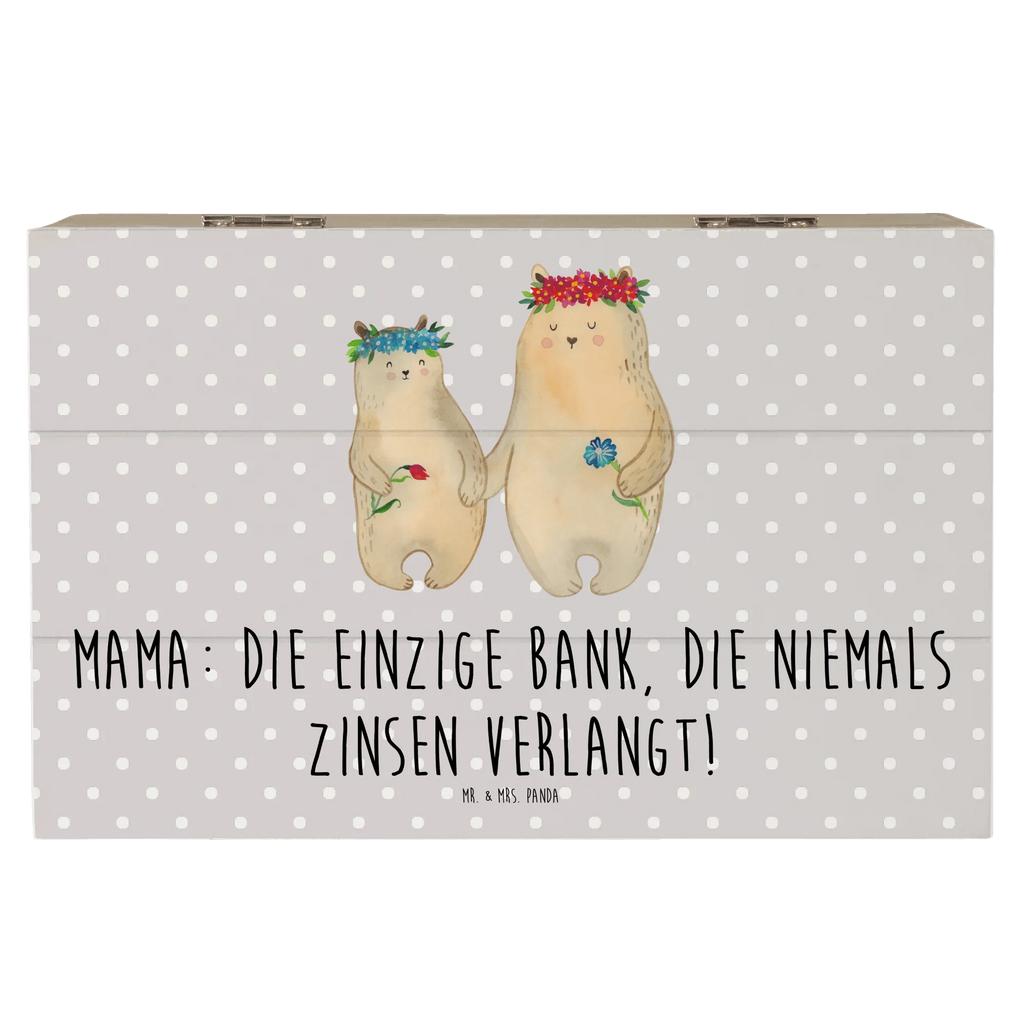 Holzkiste Mutter Bank XXL, Aufbewahrungsbox, Dekokiste, Erinnerungskiste, Geschenkdose, Schatzkiste, Kiste, Erinnerungsbox, Truhe, Holzkiste, Geschenkbox, Schatulle, Familie, Vatertag, Muttertag, Bruder, Schwester, Mama, Papa, Oma, Opa
