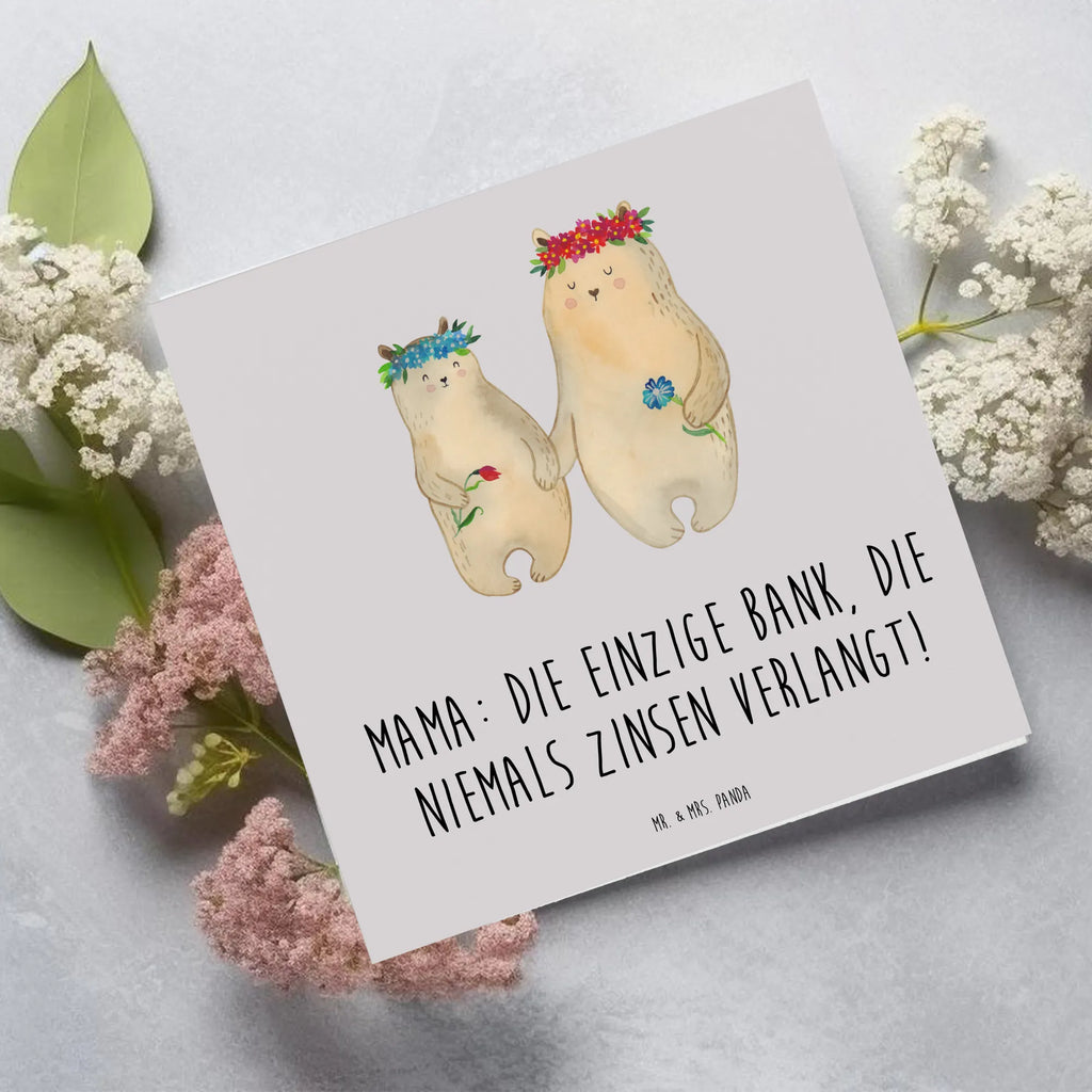 Deluxe Karte Mutter Bank Glückwunschkarte, Grußkarte, Klappkarte, Karte, Hochwertige Grußkarte, Hochwertige Klappkarte, Hochzeitskarte, Geburtstagskarte, Einladungskarte, Familie, Vatertag, Muttertag, Bruder, Schwester, Mama, Papa, Oma, Opa