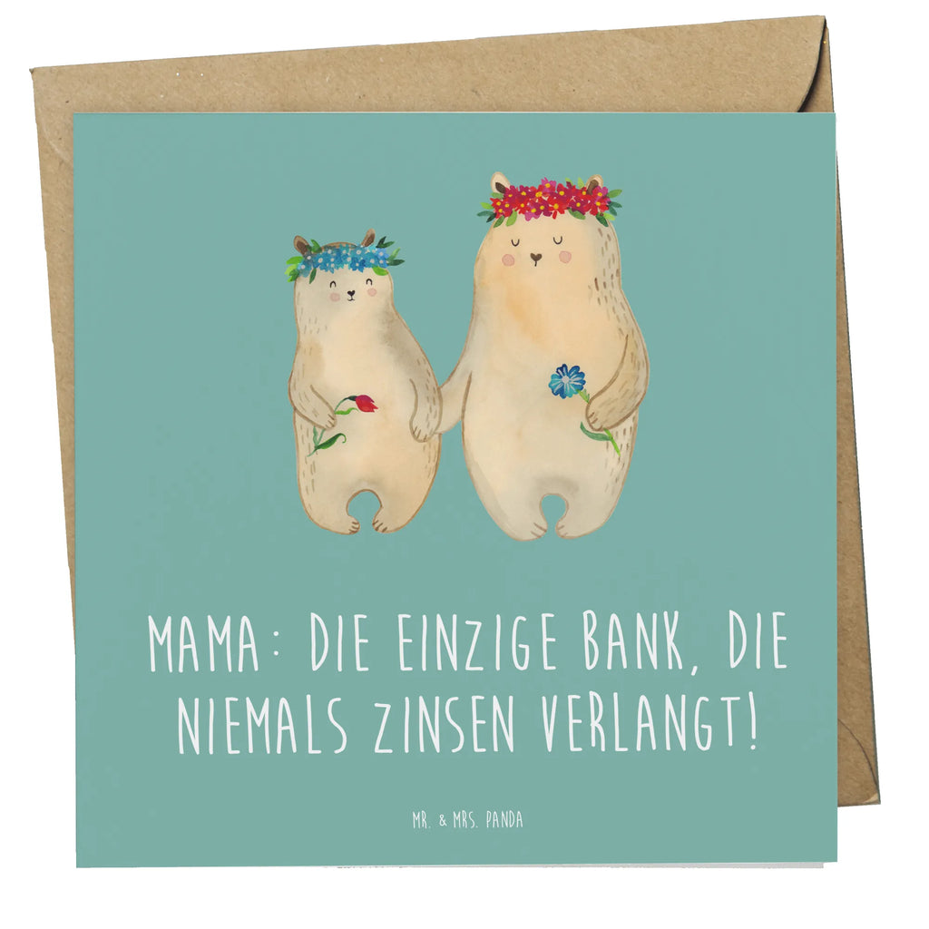Deluxe Karte Mutter Bank Glückwunschkarte, Grußkarte, Klappkarte, Karte, Hochwertige Grußkarte, Hochwertige Klappkarte, Hochzeitskarte, Geburtstagskarte, Einladungskarte, Familie, Vatertag, Muttertag, Bruder, Schwester, Mama, Papa, Oma, Opa