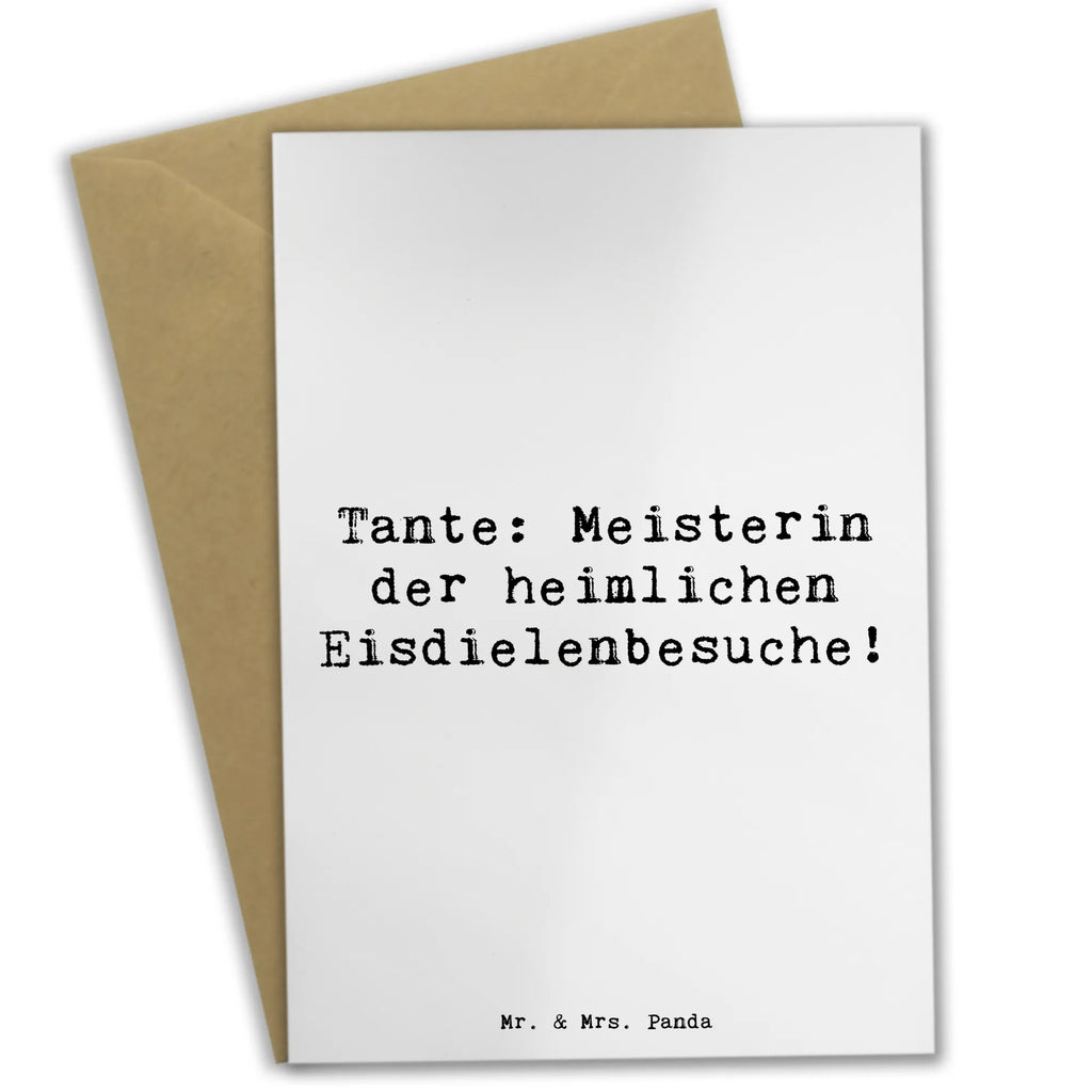Grußkarte Spruch Tante Eisdielenmeisterin Ansichtskarten, Geburtstagskarte, Glückwunschkarte, Hochzeitskarte, Klappkarte, Grußkarte, Karte, Einladungskarte, Familie, Vatertag, Muttertag, Bruder, Schwester, Mama, Papa, Oma, Opa